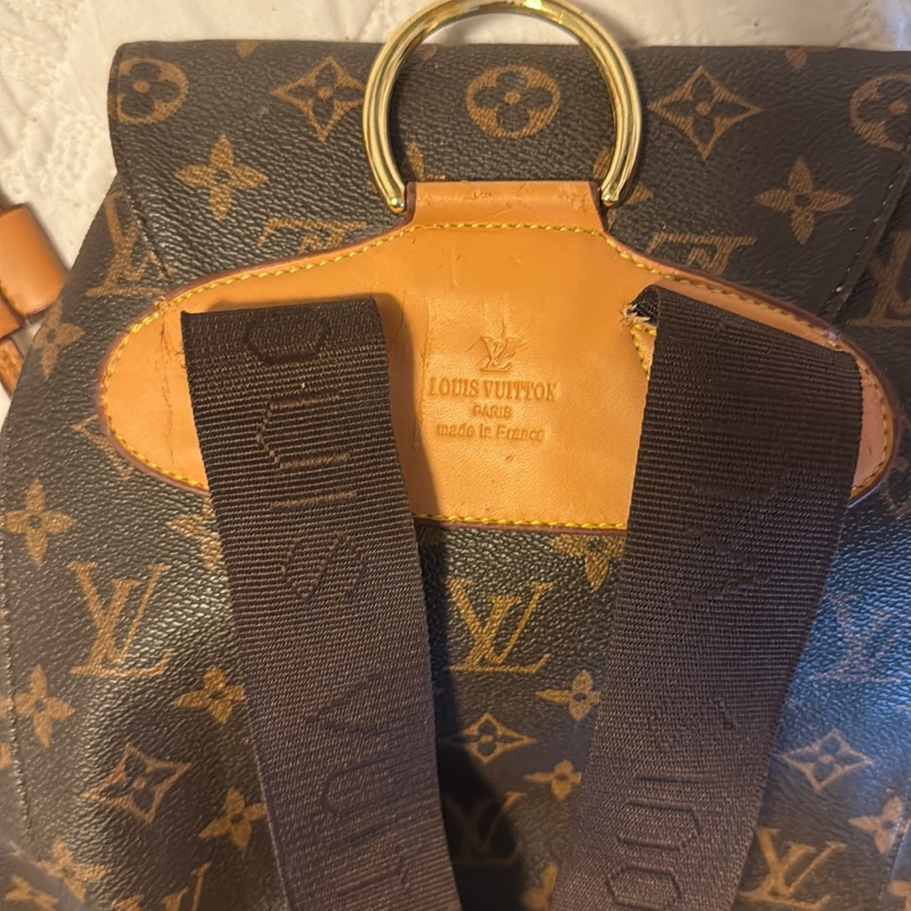 Luxury Brown Monogram Backpack - Picture 4 of 6